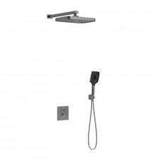 Душевая система Vincea VSFW-321MT1GM, термостатическая, воронёная сталь, gunmetal