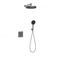 Душевая система Vincea Inspire VSFW-3I21MT2GM, термостатическая, воронёная сталь, gunmetal