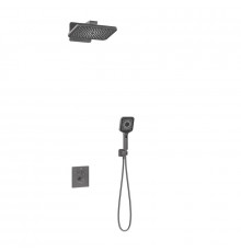 Душевая система Vincea Inspire VSFW-3I21MT4GM, термостатическая, воронёная сталь, gunmetal