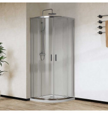 Душевой уголок Vincea City, 80 x 80 см, стекло прозрачное, профиль хром, VSQ-5CT800CL