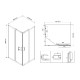 Душевой уголок Vincea City VSS-5CT9010MT, 100 x 90 см, стекло текстурное, профиль хром