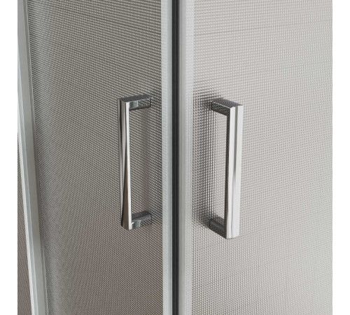 Душевой уголок Vincea City VSS-5CT9010MT, 100 x 90 см, стекло текстурное, профиль хром
