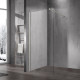 Душевая стенка Vincea Walk-In VSW-1H100CLBN, 100 см, со свободным входом, стекло прозрачное, профиль брашированный никель
