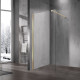 Душевая стенка Vincea Walk-In, со свободным входом, 100 см, стекло прозрачное, профиль матовое золото, VSW-1H100CLG