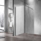 Душевая стенка Vincea Walk-In 100 см со свободным входом, стекло прозрачное, профиль воронёная сталь, gunmetal, VSW-1H100CLGM