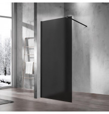 Душевая стенка Vincea Walk-In VSW-1H100GFB, 100 см, стекло матовое тонированное, профиль черный матовый