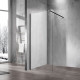 Душевая стенка Vincea Walk-In 110 см, стекло прозрачное, профиль черный, VSW-1H110CLB