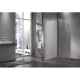 Душевая стенка Vincea Walk-In VSW-1H110CLBN, 110 см, со свободным входом, стекло прозрачное, профиль брашированный никель