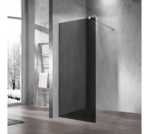 Душевая стенка Vincea Walk In 120 см, стекло тонированное, профиль хром, VSW-1H120CG