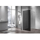 Душевая стенка Vincea Walk In 120 см, стекло тонированное, профиль хром, VSW-1H120CG