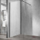 Душевая стенка Vincea Walk-In 120 см со свободным входом, стекло прозрачное, профиль воронёная сталь, gunmetal, VSW-1H120CLGM