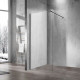 Душевая стенка Vincea Walk-In 120 см со свободным входом, стекло прозрачное, профиль воронёная сталь, gunmetal, VSW-1H120CLGM