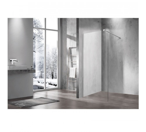 Душевая стенка Vincea Walk-In 60 см со свободным входом, стекло прозрачное, профиль хром, VSW-1H600CL