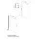 Душевая стенка Vincea Walk-In VSW-1H600CLBN, 60 см, со свободным входом, стекло прозрачное, профиль брашированный никель