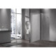 Душевая стенка Vincea Walk-In VSW-1H600CLBN, 60 см, со свободным входом, стекло прозрачное, профиль брашированный никель