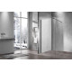 Душевая стенка Vincea Walk-In 70 см со свободным входом, стекло прозрачное, профиль воронёная сталь, gunmetal, VSW-1H700CLGM