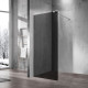 Душевая стенка Vincea Walk-In 80 см со свободным входом, стекло тонированное, профиль воронёная сталь, gunmetal, VSW-1H800CGGM