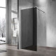 Душевая стенка Vincea Walk-In 90 см со свободным входом, стекло тонированное, профиль воронёная сталь, gunmetal, VSW-1H900CGGM