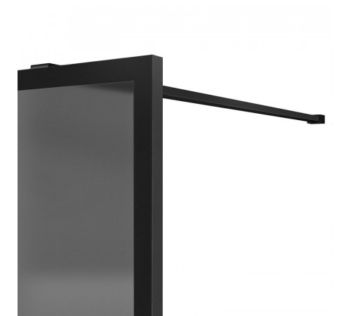 Душевая стенка Vincea Walk In VSW-1HP900GFB, 90 см, стекло матовое тонированное, профиль черный матовый