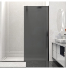Душевая стенка Vincea Walk In VSW-1HS100GFB, 100 см, стекло матовое тонированное, профиль черный матовый