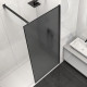 Душевая стенка Vincea Walk In VSW-1HS100GFB, 100 см, стекло матовое тонированное, профиль черный матовый