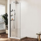 Душевая стенка Vincea Walk-In VSW-1HWS600CLGM, 60 см со свободным входом, стекло прозрачное, профиль вороненая сталь