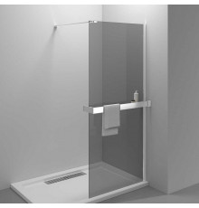 Душевая стенка со свободным входом Vincea Walk In 100 см, стекло тонированное, профиль хром, VSW-4HR100CG