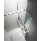 Душевая стенка со свободным входом Vincea Walk In 100 см, стекло прозрачное, профиль хром, VSW-4HR100CL