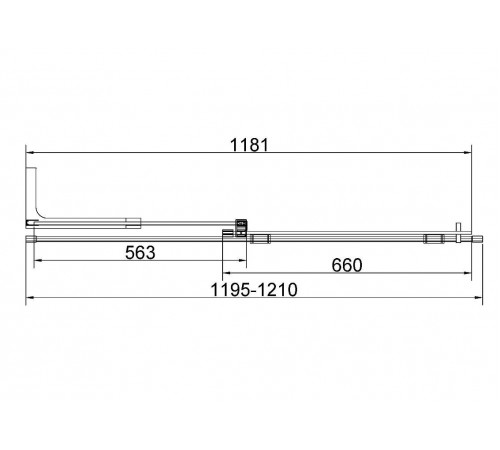 Душевая стенка Vincea Walk In VSW-4WSL120CL-L/VSW-4WSL120CL-R, 120 см, стекло прозрачное, профиль хром, левая/правая