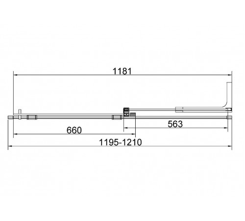 Душевая стенка Vincea Walk In VSW-4WSL120CL-L/VSW-4WSL120CL-R, 120 см, стекло прозрачное, профиль хром, левая/правая