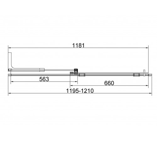 Душевая стенка Vincea Walk In VSW-4WSL120CLG-L/VSW-4WSL120CLG-R, 120 см, стекло прозрачное, профиль золото брашированное, левая/правая