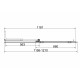 Душевая стенка Vincea Walk In VSW-4WSL120CLGM-L/VSW-4WSL120CLGM-R, 120 см, стекло прозрачное, профиль вороненая сталь, левая/правая