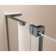 Душевая стенка Vincea Walk In VSW-4WSL120CLGM-L/VSW-4WSL120CLGM-R, 120 см, стекло прозрачное, профиль вороненая сталь, левая/правая