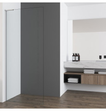 Душевая стенка Vincea Walk In VSW-7HA800CL, 80 см со свободным входом, стекло прозрачное, профиль хром