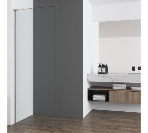 Душевая стенка Vincea Walk In VSW-7HA900CL, 90 см со свободным входом, стекло прозрачное, профиль хром