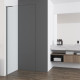 Душевая стенка Vincea Walk In VSW-7HA900CLGM, 90 см, стекло прозрачное, профиль вороненая сталь
