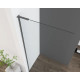 Душевая стенка Vincea Walk In VSW-7HA900CLGM, 90 см, стекло прозрачное, профиль вороненая сталь