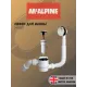 Сифон для ванны автомат McAlpine MRB11, click-clack (cлив-перелив)